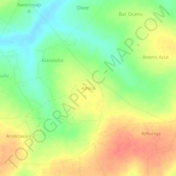 Amira topographic map, elevation, terrain