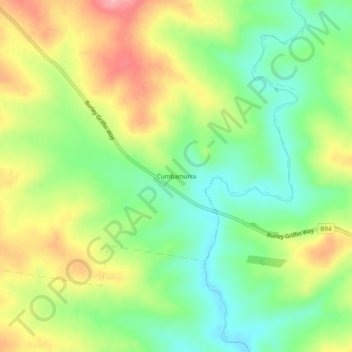 Cumbamurra topographic map, elevation, terrain