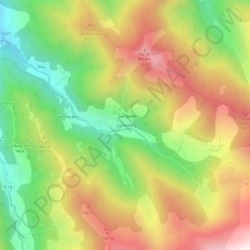 La Foulie topographic map, elevation, terrain