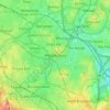 Wednesbury topographic map, elevation, terrain