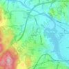 Skjettenbyen topographic map, elevation, terrain