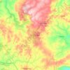 Techiman topographic map, elevation, terrain