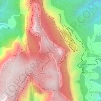 Governor Hill topographic map, elevation, terrain