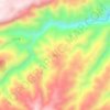 洪河 topographic map, elevation, terrain