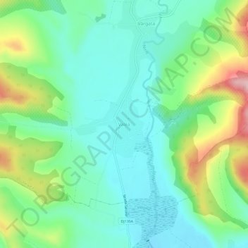 Valea topographic map, elevation, terrain