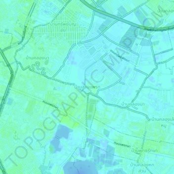 Ban Sam Phraek topographic map, elevation, terrain