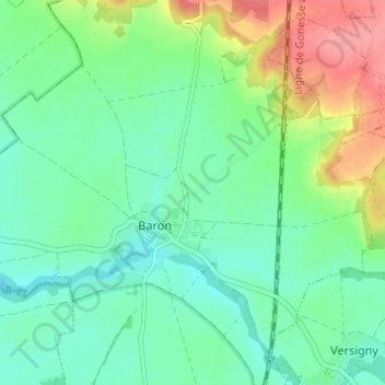 La Pointe topographic map, elevation, terrain