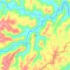 Piojo topographic map, elevation, terrain