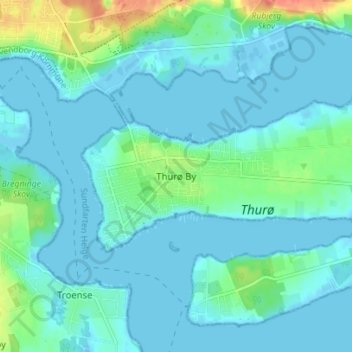 Thurø By topographic map, elevation, terrain
