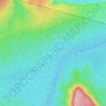 Dhodan topographic map, elevation, terrain