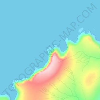 Benwee Head topographic map, elevation, terrain