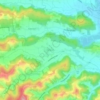Mehlteuer topographic map, elevation, terrain