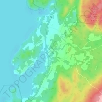 Stora Forsa topographic map, elevation, terrain