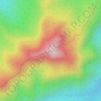 Huidu Popualangi topographic map, elevation, terrain
