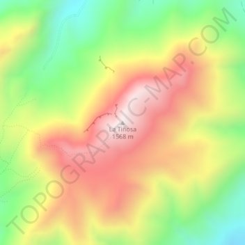 La Tiñosa topographic map, elevation, terrain