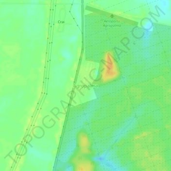 Agropalma topographic map, elevation, terrain