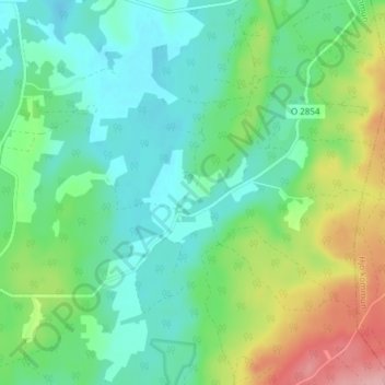 Källefall topographic map, elevation, terrain