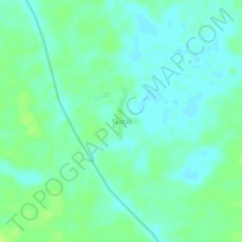 Skabu topographic map, elevation, terrain