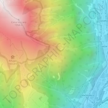 Vöt topographic map, elevation, terrain