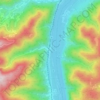 Schwallenbach topographic map, elevation, terrain