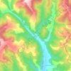 Sllatinë topographic map, elevation, terrain