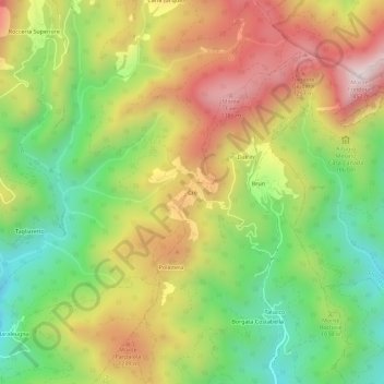 Crò topographic map, elevation, terrain