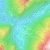 Les Faux topographic map, elevation, terrain