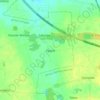 Pęgów topographic map, elevation, terrain