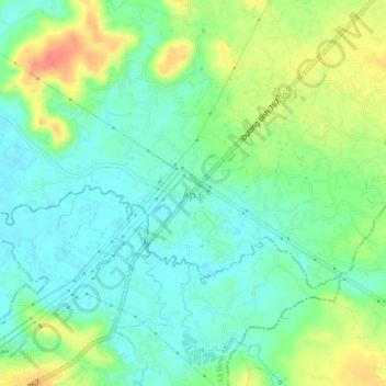 Ấp 6 topographic map, elevation, terrain