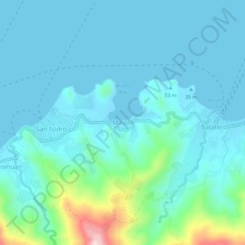 Minolo topographic map, elevation, terrain