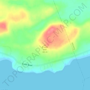 Enoch Hill topographic map, elevation, terrain