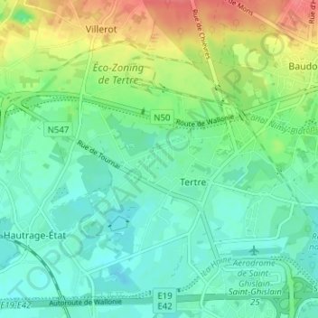 Cité Nouvelle topographic map, elevation, terrain
