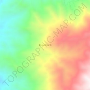 Tamalantik topographic map, elevation, terrain