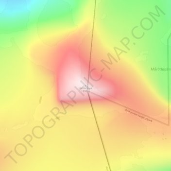 Kvitlenova topographic map, elevation, terrain