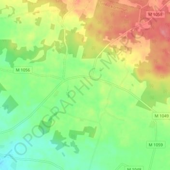 Vallarum topographic map, elevation, terrain