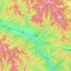Danfeng topographic map, elevation, terrain