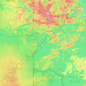 Cameron Island topographic map, elevation, terrain