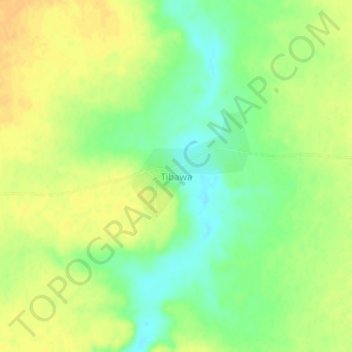 Tibawa topographic map, elevation, terrain