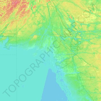Dokis Island topographic map, elevation, terrain