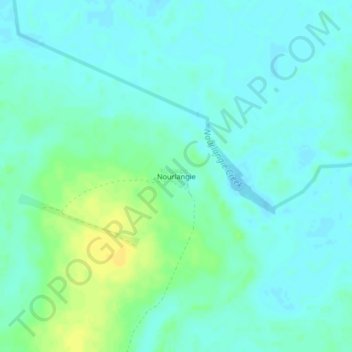 Nourlangie topographic map, elevation, terrain