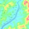 牌楼河 topographic map, elevation, terrain