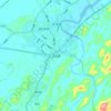 北流镇 topographic map, elevation, terrain