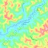Paraitinga topographic map, elevation, terrain