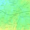 Sawahan topographic map, elevation, terrain