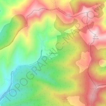 Caminayo topographic map, elevation, terrain