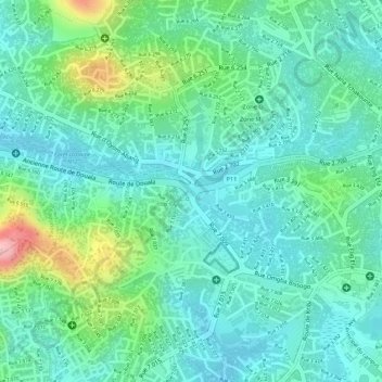 Carrefour MEEC topographic map, elevation, terrain
