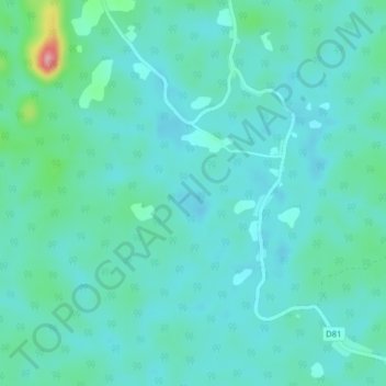 Bella topographic map, elevation, terrain
