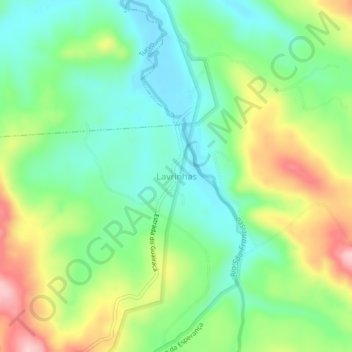 Lavrinhas topographic map, elevation, terrain