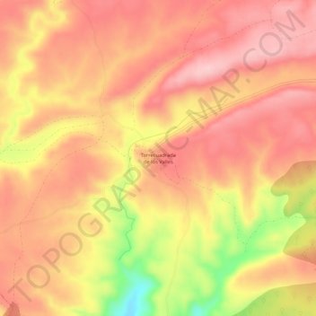 Torrecuadrada de los Valles topographic map, elevation, terrain