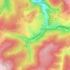 Hügel topographic map, elevation, terrain